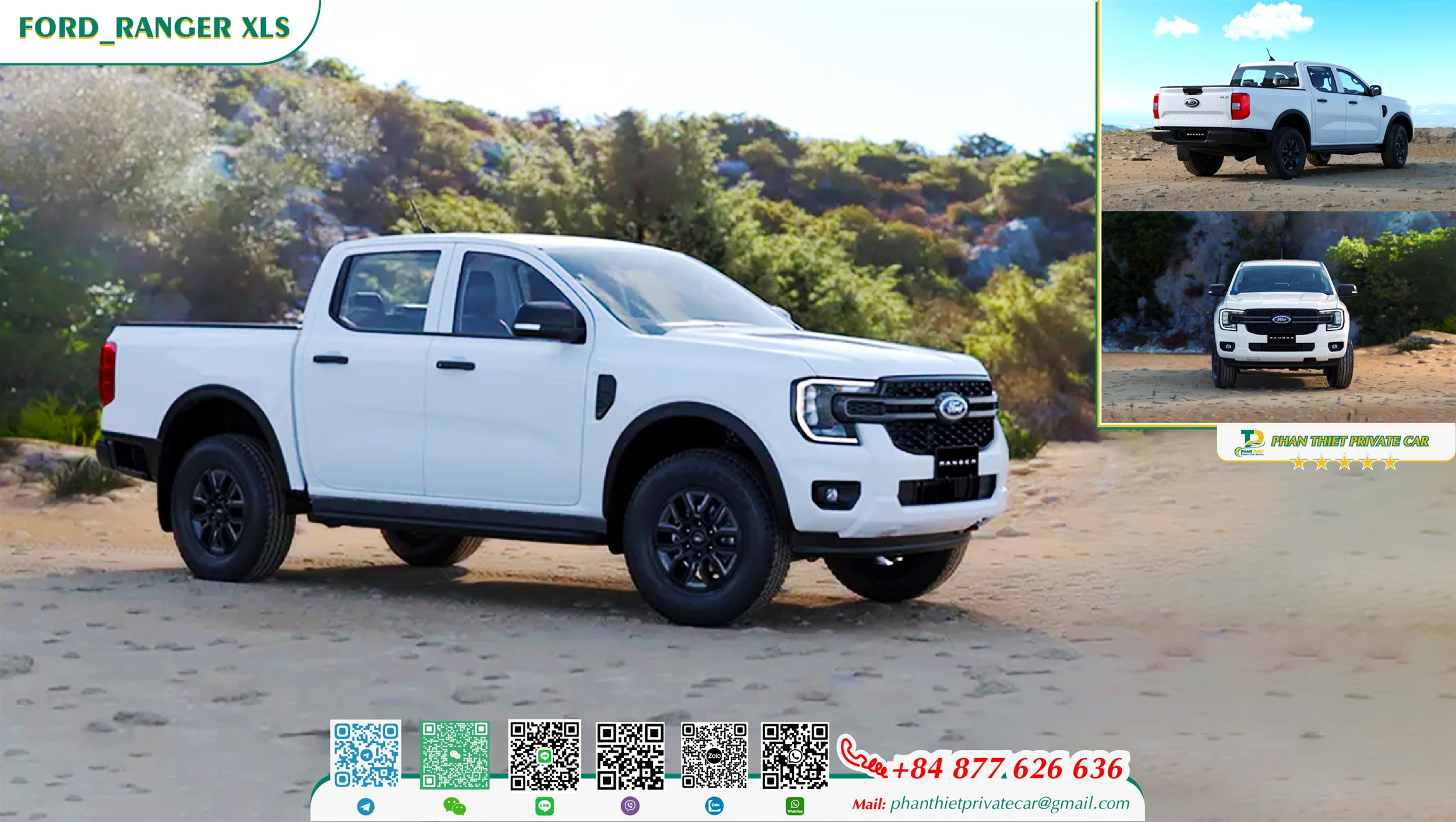 Ford_RANGER XLS_private car service self -driving in Mui Ne _Phan Thiet