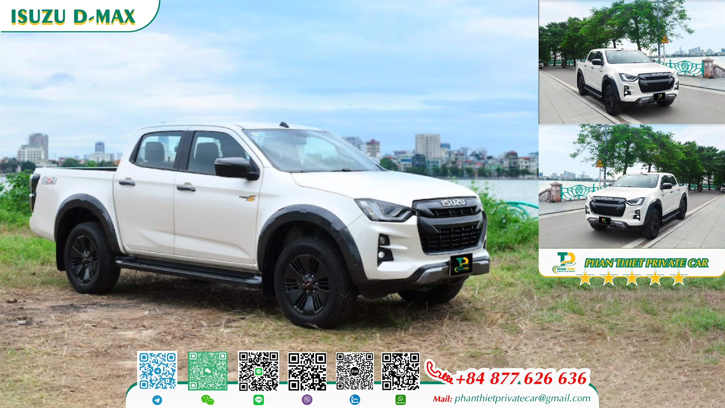 Self-driving pickup truck rental service in Phan Thiet