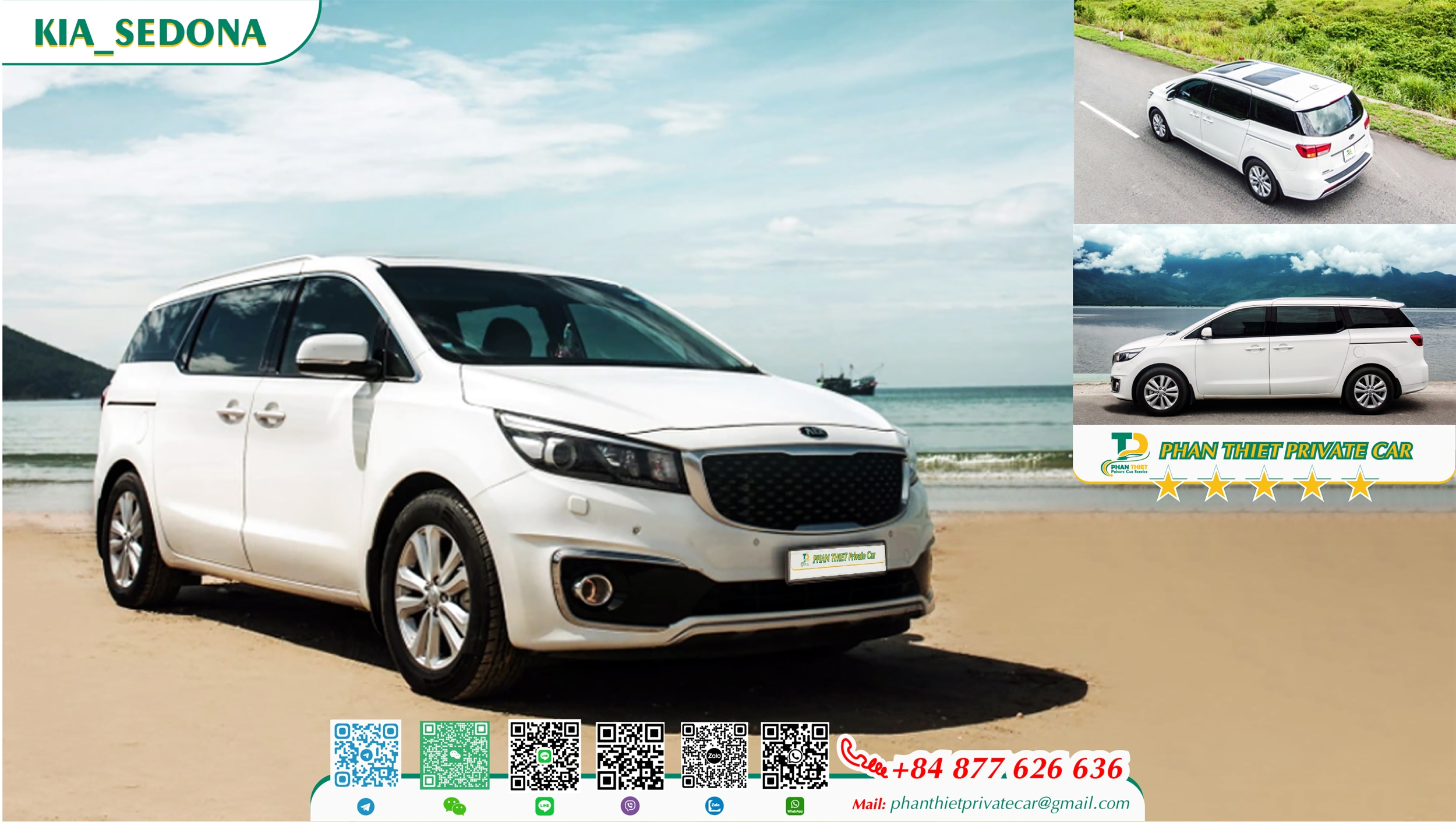 Self-driving 8-seater car rental service in Phan Thiet