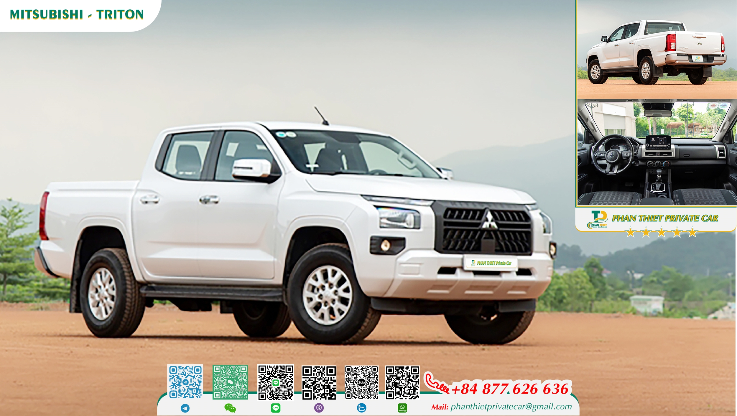 Mitsubishi_Triton_private car service self -driving in Mui Ne _Phan Thiet